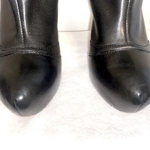 CC High Boots 50mm In Black Lambskin And Glossy Cowhide 940065